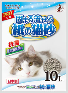 固まる流せる紙の猫砂　10L
